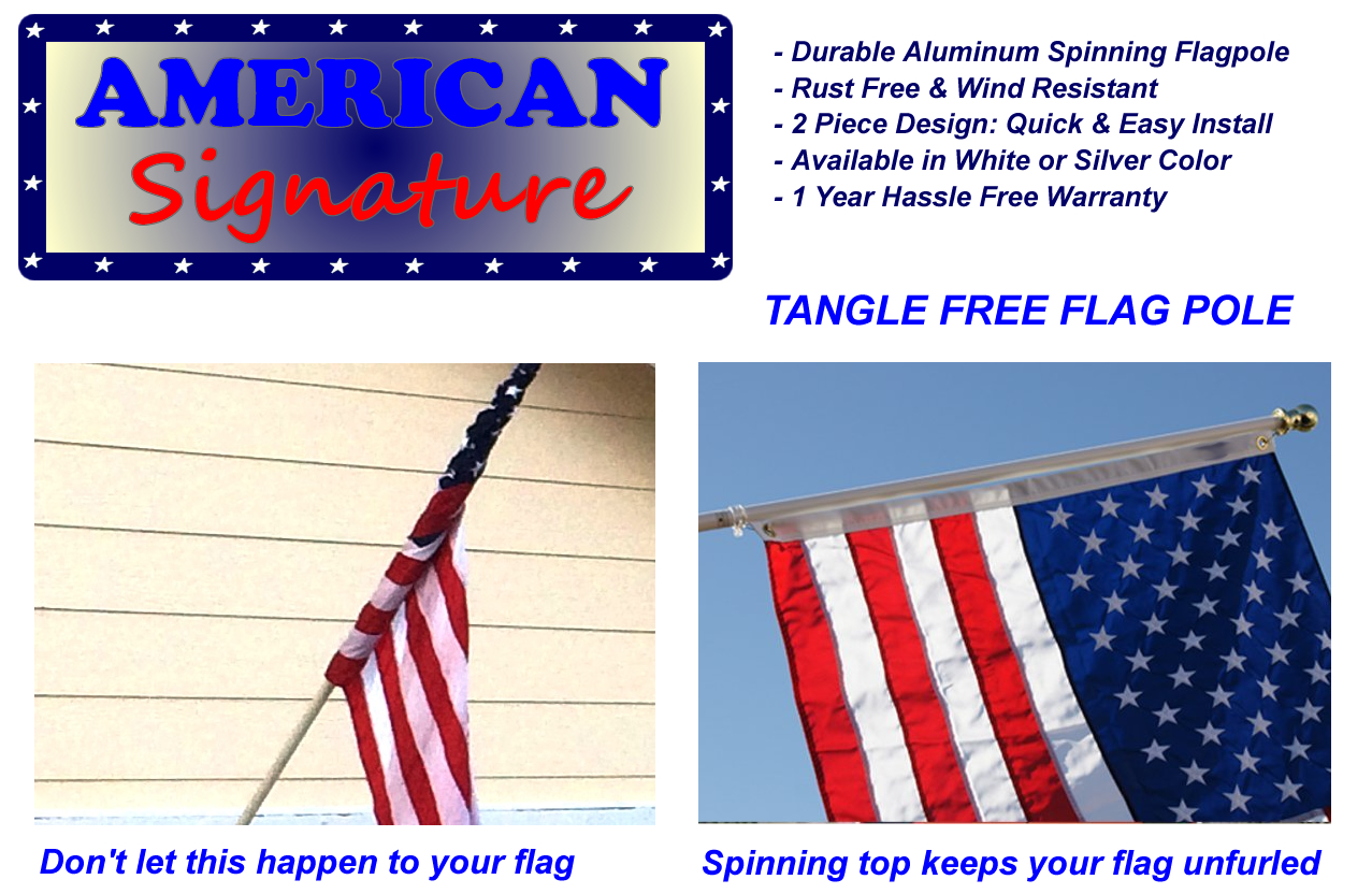 Tangle Free Flagpoles American Signature Co